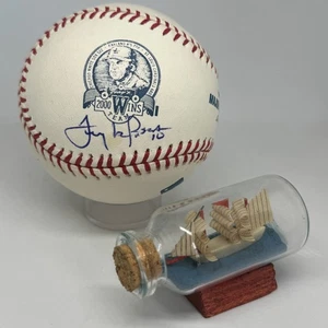 Tony LaRussa signed Rawlings 2000 Wins Logo Baseball JSA COA Rare Auto HOF A4015 - Picture 1 of 2