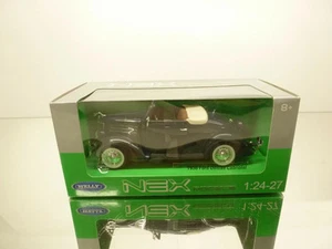 WELLY NEX 22422W FORD DELUXE CABRIOLET 1936 - DUNKELBLAU 1:24 - GOOD IN BOX - Bild 1 von 1