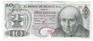 Currency Selection from Mexico, 10 Pesos - Picture 1 of 2
