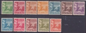 (K40-45) 1921 Samoa set of 12stamps native huts 1/2d to 1/- MH (AT) - Picture 1 of 1