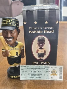 SGA Pittsburgh Pirates Willie Stargell Bobblehead PNC Bank 2002 W/ Game Ticket - Picture 1 of 10