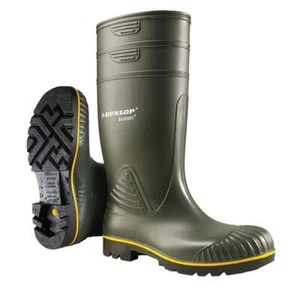 Herren DUNLOP gelbe Linie landwirtschaftliche Wellington verstopfte PVC/Nitril-Gummisohle - Bild 1 von 1