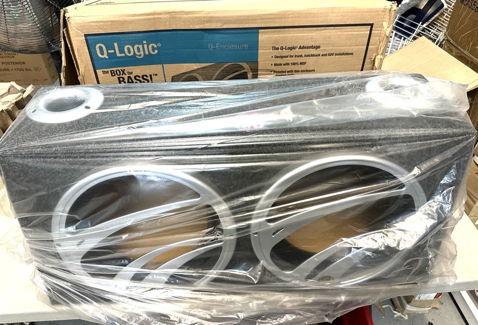 Q-Logic QLH-1.0010DS Type w Duel 10" Car Speaker Hatchback Box Ported type 2 NEW - Image 1 of 4