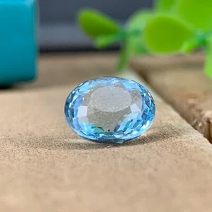 Stunning Flawless Aquamarine Blue Gem Stone 4.21 Ct Perfect Ring Gem - Picture 1 of 5