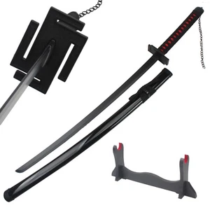 Anime Bleach Zangetsu Sword Cosplay Real Metal Blade Katana Halloween Prop Sword - Picture 1 of 10