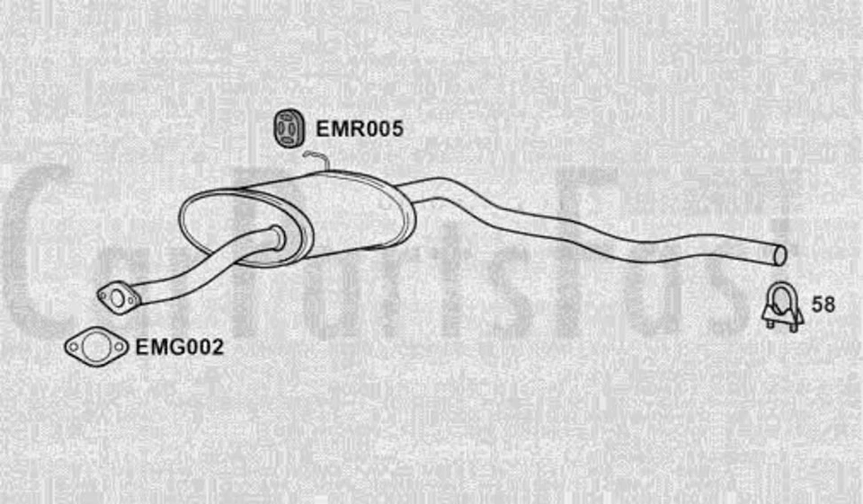 EXFD3118 Escape Intermedio Ford Granada 2.9 Gasolina Saloon 02/1992 A 03/1995 Foto 1 de 1