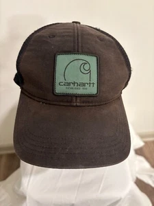 Carhartt Trucker Mütze Kappe Herren schwarz Mesh hinten verstellbar Snapback Logo Einheitsgröße - Bild 1 von 3