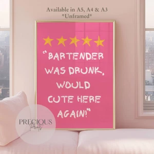 Preppy Bar Poster Druck / Lustiger Humor Druck / Poster / Weinbar Kneipe Poster - Bild 1 von 7