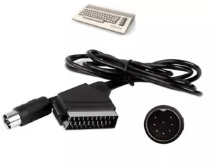 COMMODORE 64 CAVO AUDIO VIDEO SCART 8 PIN CABLE - Bild 1 von 3