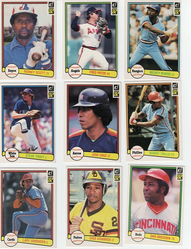 1982 年 DONRUSS 棒球全套 1-250 — 第 1/1 张图片