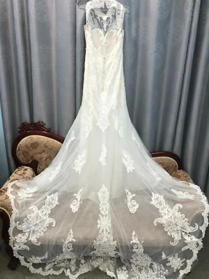 Alfred Angelo Disney Princess Mulan Lace Wedding Dress, Reg $1999 Size 8 Keyhole - Image 1 of 4