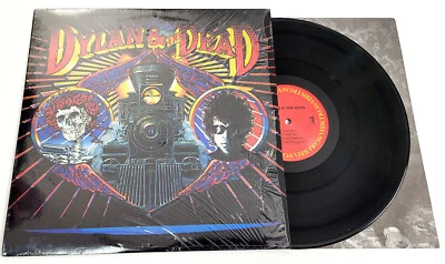 BOB DYLAN X GRATEFUL DEAD - DYLAN AND THE DEAD (1989) - ROCK LP *IN SHRINK* - Image 1 of 3