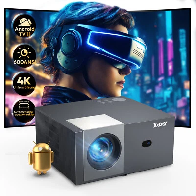 20000 lumen LED WiFi Projektor Android 4K 60Fps Native 1080P Beamer FHD Heimkino - Bild 1 von 4