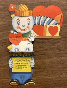 Vintage 1940s Valentines Day Greeting Card “Two Heads are Better Than One!” P1B - Picture 1 of 12