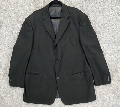 Giorgio Fiorelli Men's 48 Blazer Black Vented Sport Coat Superlux Jacket Pockets - Image 1 of 4