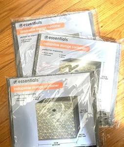 3 Storage Containers Cloth Storage Cube Foldable Storage Bins New In Package - Picture 1 of 4