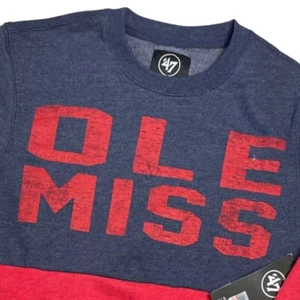'47 Ole Miss University of Mississippi Rush House Gibson Crew Sweater Sz Small - Picture 1 of 7