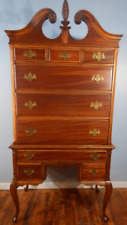 Chippendale style Highboy Mahogany Chest on chest