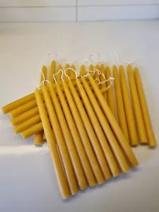 Hand dipped candles... Pure beeswax! Taper candles, dinner candles, - Picture 1 of 9