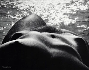 1968 Vintage LUCIEN CLERGUE Female Nude On Beach Ocean Abstract Photo Gravure - Picture 1 of 1