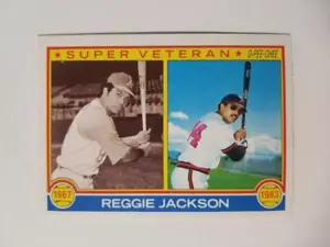 REGGIE JACKSON 1983 O-PEE-CHEE BASEBALL CARD #219 SUPER VETERAN - Picture 1 of 2
