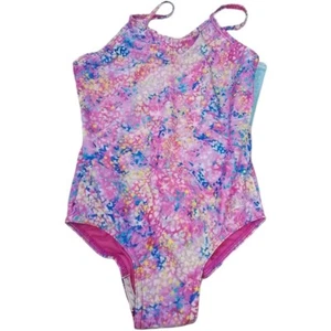 Speedo Thin Strap One Piece Girl's 10 Pink, Multicolor - Picture 1 of 3