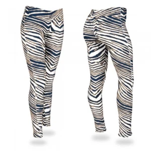 Navy Blue/Metallic Gold Zebra Leggings (X-Small) - Picture 1 of 1