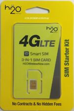 H2O Wireless 3-in-1 SIM Card FREE 1ST MONTH $60 Plan Preloaded