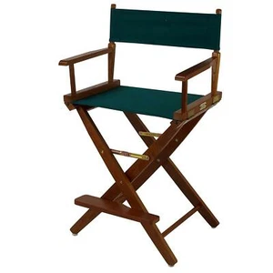 Casual Home Extra-Wide Premium 24" Directors Chair Mission Oak Frame W/Hunter G - Picture 1 of 6