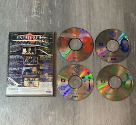 Enemy Zero (Sega Saturn, 1997) Four Discs w/Back Insert Art Work - No Manual