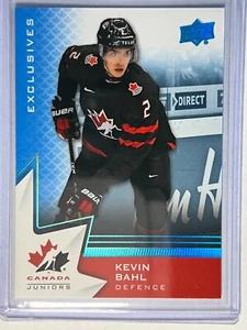 2020-21 Team Canada - Blue Exclusives #24 - U-20 - Kevin Bahl (Multiple) - Picture 1 of 2