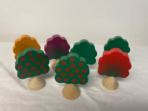 Thomas & Friends Wooden Railway Seasonal  lot Trees apple fall autumn 1999 - Picture 1 of 2