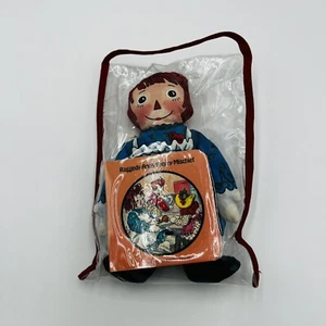 1991 Vintage Raggedy Ann 8” Bean Bag Doll And Book  MacMillan Toy Works Made USA - Picture 1 of 9