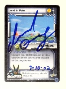 1x V1323: Land in Pain: P6: Limited: MP: Cell Saga: Signed/Autographed: Unknown - Picture 1 of 1