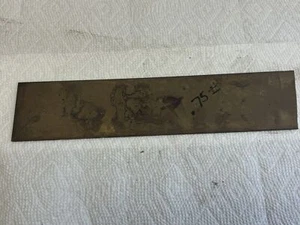 C260 Brass Flat Bar .069" x 3" x 12" machining stock parts bar stock - Picture 1 of 4