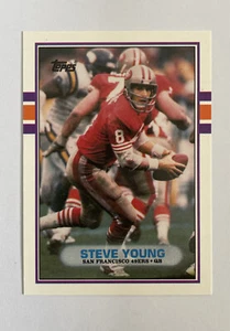 1989 Topps Traded - #24T Steve Young 49ers Set Break - Picture 1 of 3