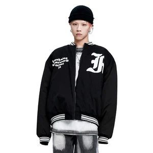 Chaqueta de béisbol Niepce Streetwear para hombre abrigo acolchado gótico de invierno - Imagen 1 de 18