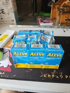 3 Pack Aleve Pain Relief Naproxen Sodium Caplets ‐ 24 Count Each 4/26 - Picture 1 of 3