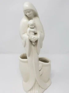 Haeger American Ceramics Madonna and Child Ivory White Planter Vintage 11.5" - Picture 1 of 7