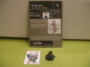 =Axis & Allies RESERVES Rangers with card 21/45 = - Picture 1 of 1