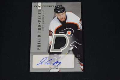 Jeff Carter 2005-06 Hot Prospects Prized Prospects Rookie Patch Autograph /199 - Image 1 of 2