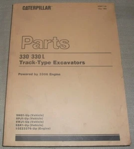CAT CATERPILLAR 330 L EXCAVATOR PARTS BOOK MANUAL S/N 9NG 6SK 6WJ 9PJ - Picture 1 of 4
