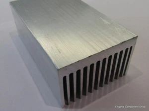Large Aluminium Heatsink - Electronics / Amplifier / Audio Projects 120x70x45mm. - Picture 1 of 2