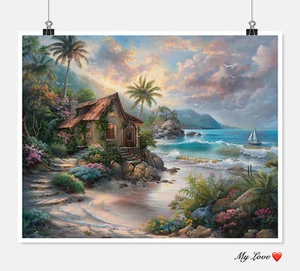 Island Dreams 1 - Patrones de punto de cruz contados - Símbolos de color y algodón - Imagen 1 de 2