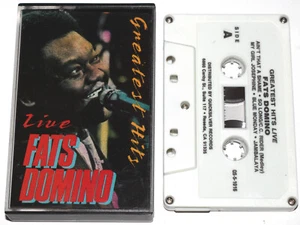 Fats Domino - Greatest Hits Live (Cassette Tape 1988) TESTED - Picture 1 of 2