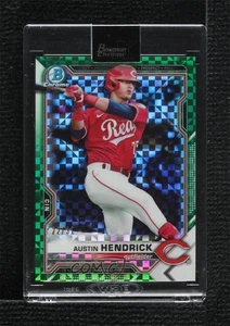 2021 Bowman Chrome X Prospects Green X-Fractor /31 Austin Hendrick #BCP-177 - Picture 1 of 4