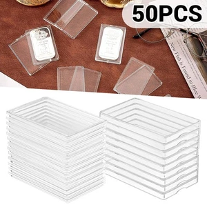 50 Stück Direct Fit Münze 30x50 Halter Kapsel für 1oz Silberbarren eine Feinunze Barren - Bild 1 von 12