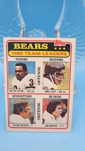 1980 Topps Team Checklisten #113 Bears Teamleiter setzen Pause Dan Hampton Rookie - Bild 1 von 8