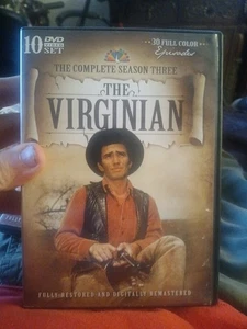 The Virginian: The Complete Third Season DVD Box Set, 10-Discs, Very Good - Picture 1 of 2