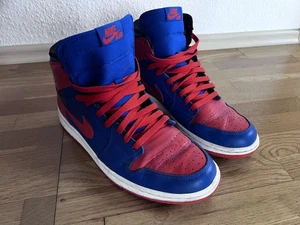 Nike MENS AIR JORDAN 1 RETRO HIGH OG NY Knicks Orange Blau in 45 US 11 getragen - Bild 1 von 10